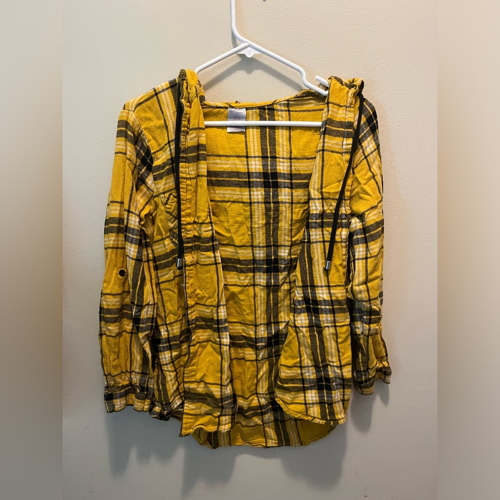 Extra Large No Boundaries Orange Plaid Sweater